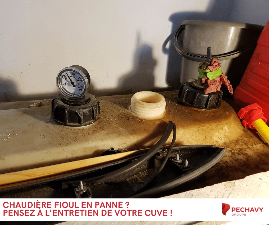 Chaudière fioul en panne - pensez à l'entretien de votre cuve !