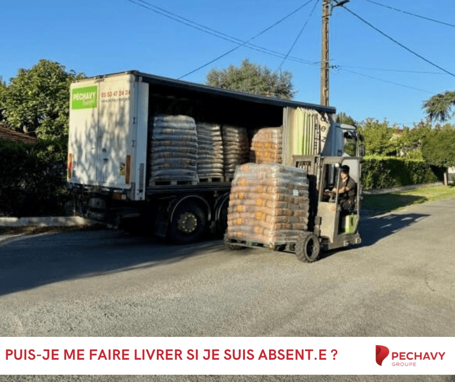Programmer une livraison de granulés de bois en vrac ou en sacs en votre absence est-ce possible