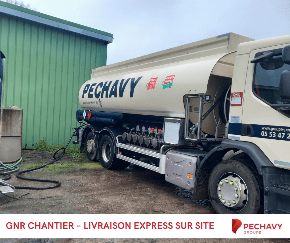 GNR Chantier livraison express sur site Péchavy Energie