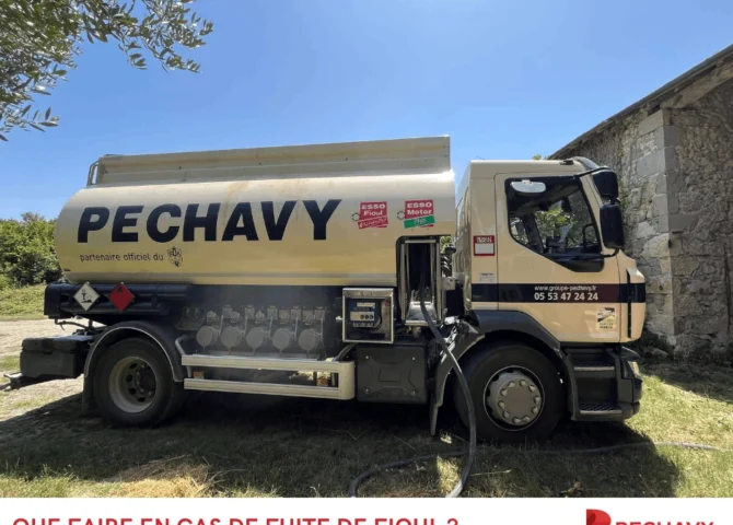 Que faire en cas de fuite de fioul - conseils Péchavy Energie