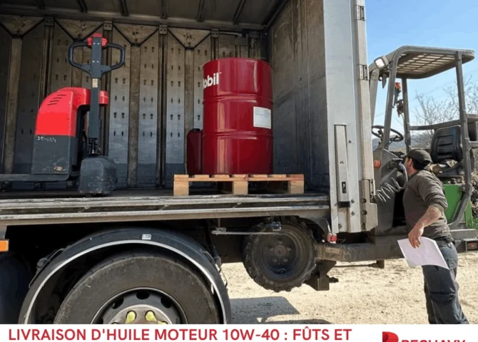 Livraison d'huile moteur 10W-40 fûts et tonnelets d'huile moteur en livraison (1)