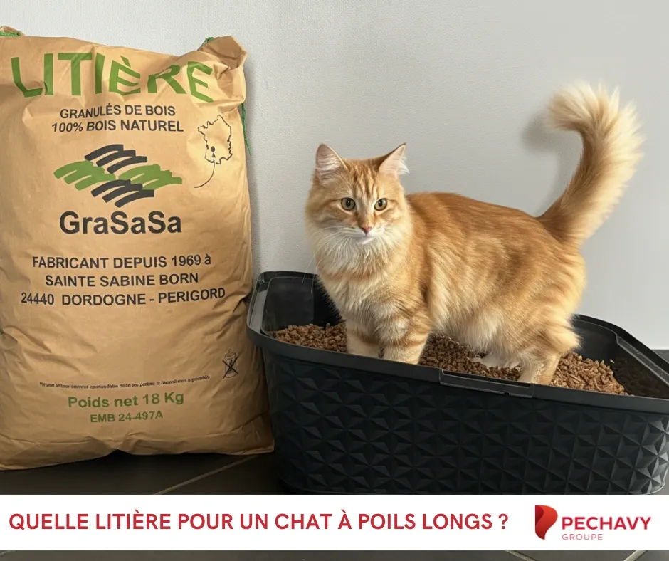 Quelle litière pour un chat à poils longs - Pechavy Energie Bois
