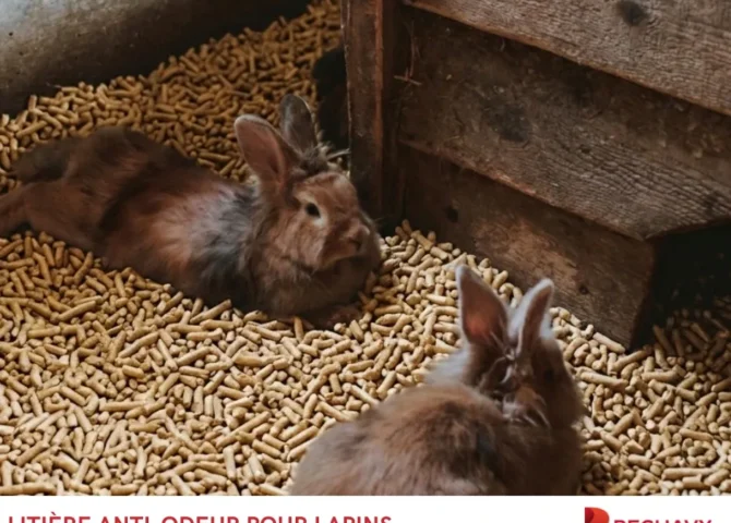 litière anti odeur pour lapins - Pechavy Energie Bois litière en granulés de bois