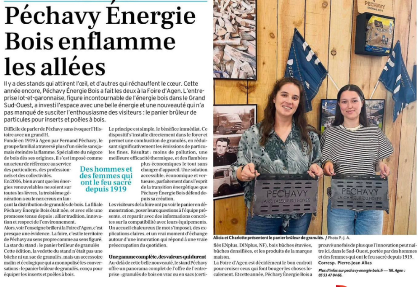 article de presse le petit bleu sur le panier brûleur