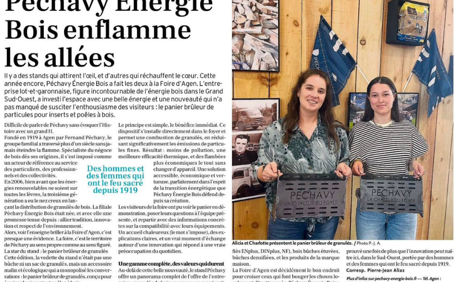 article de presse le petit bleu sur le panier brûleur