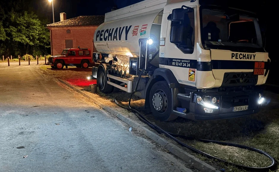 Intervention lors des incendies de Durance et Boussès Groupe Péchavy Energie