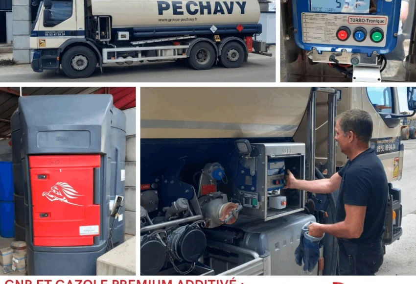 Péchavy Energie GNR et Gazole premium additivé des carburants performants pour les professionnels du terrassement