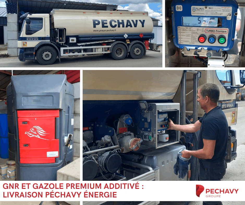 Péchavy Energie GNR et Gazole premium additivé des carburants performants pour les professionnels du terrassement