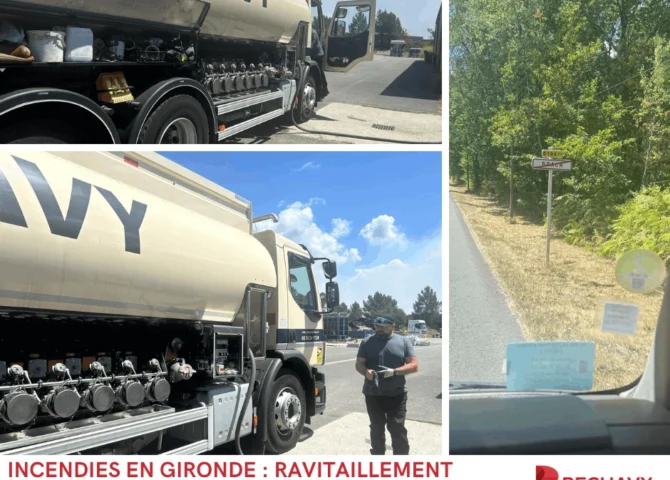 incendie gironde - Péchavy Energie mobilisé dans la lutte contre les incendies de Gironde pour le ravitaillement en carburant