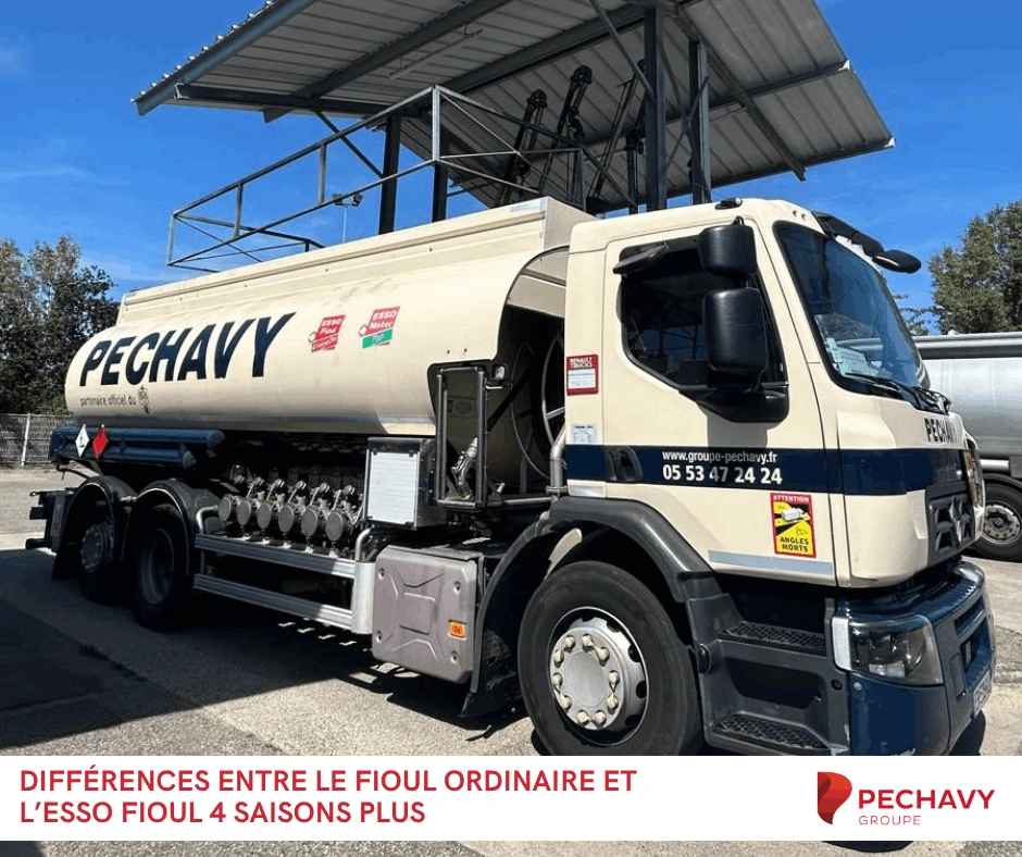 différence entre le fioul ordinaire domestique et l'esso fioul 4 saisons plus Péchavy Energie
