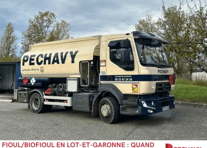 fioul biofioul en lot-et-garonne quand commander pour être livré cet hiver 2026 2027 Péchavy Énergie